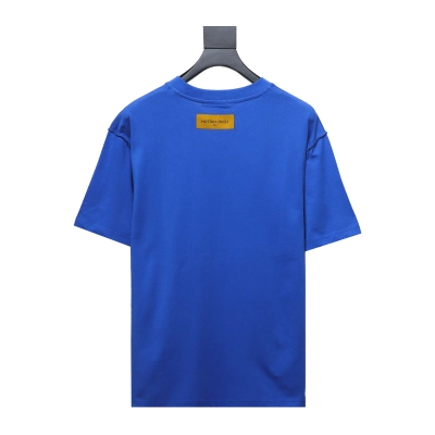 Louis Vuitton LV 3D embossed logo short sleeve blue 02