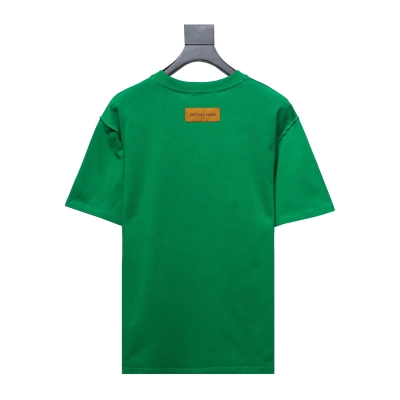 Louis Vuitton LV 3D embossed logo short sleeve Green 02