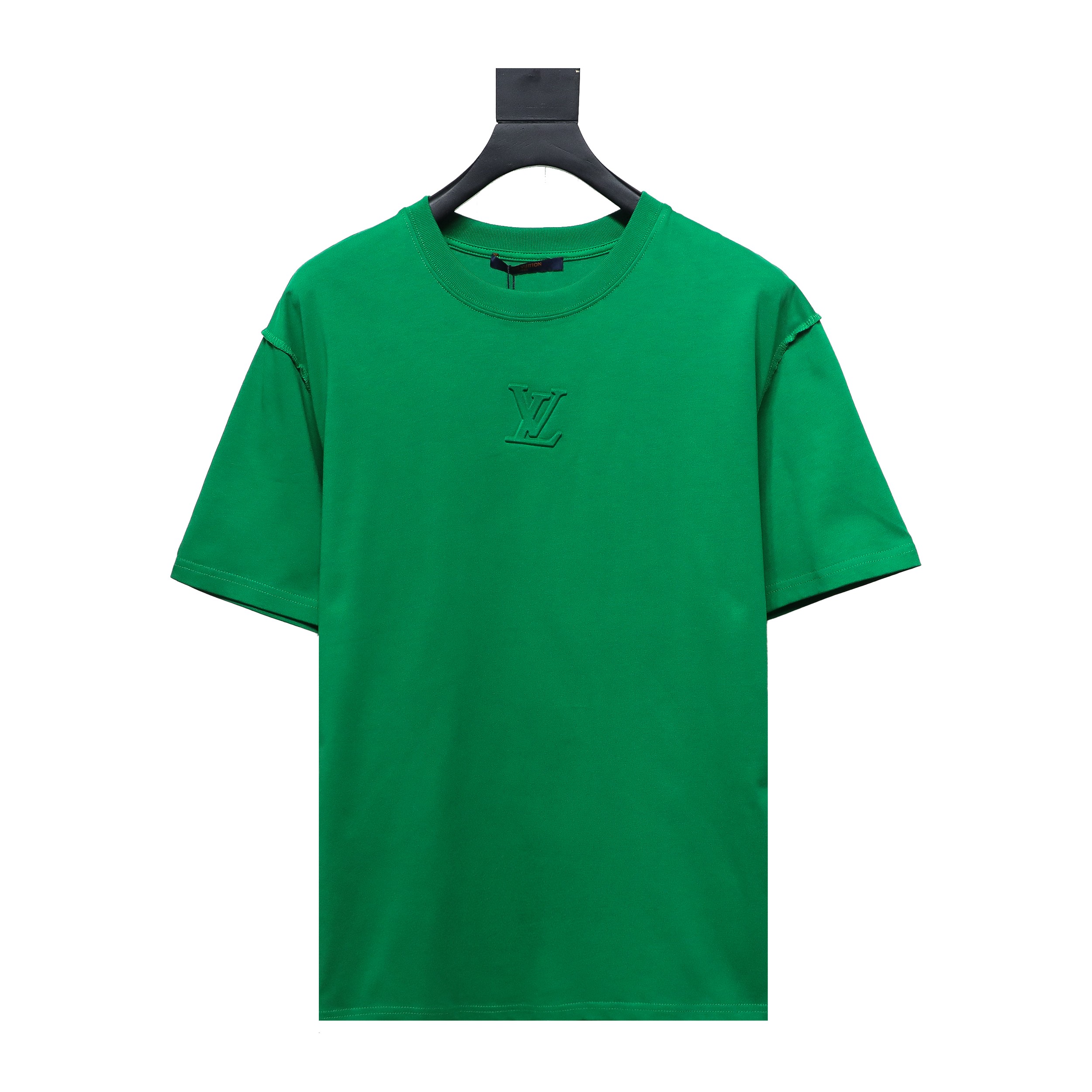 Louis Vuitton LV 3D embossed logo short sleeve Green