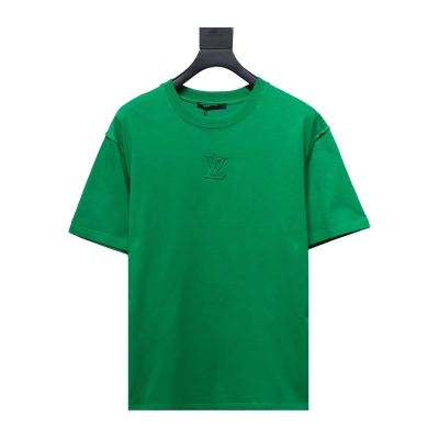 Louis Vuitton LV 3D embossed logo short sleeve Green 01