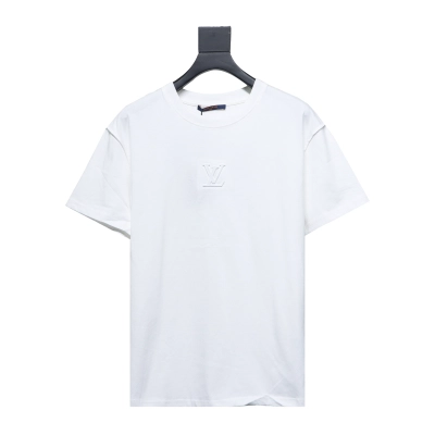 Louis Vuitton LV 3D embossed logo short sleeve White 01