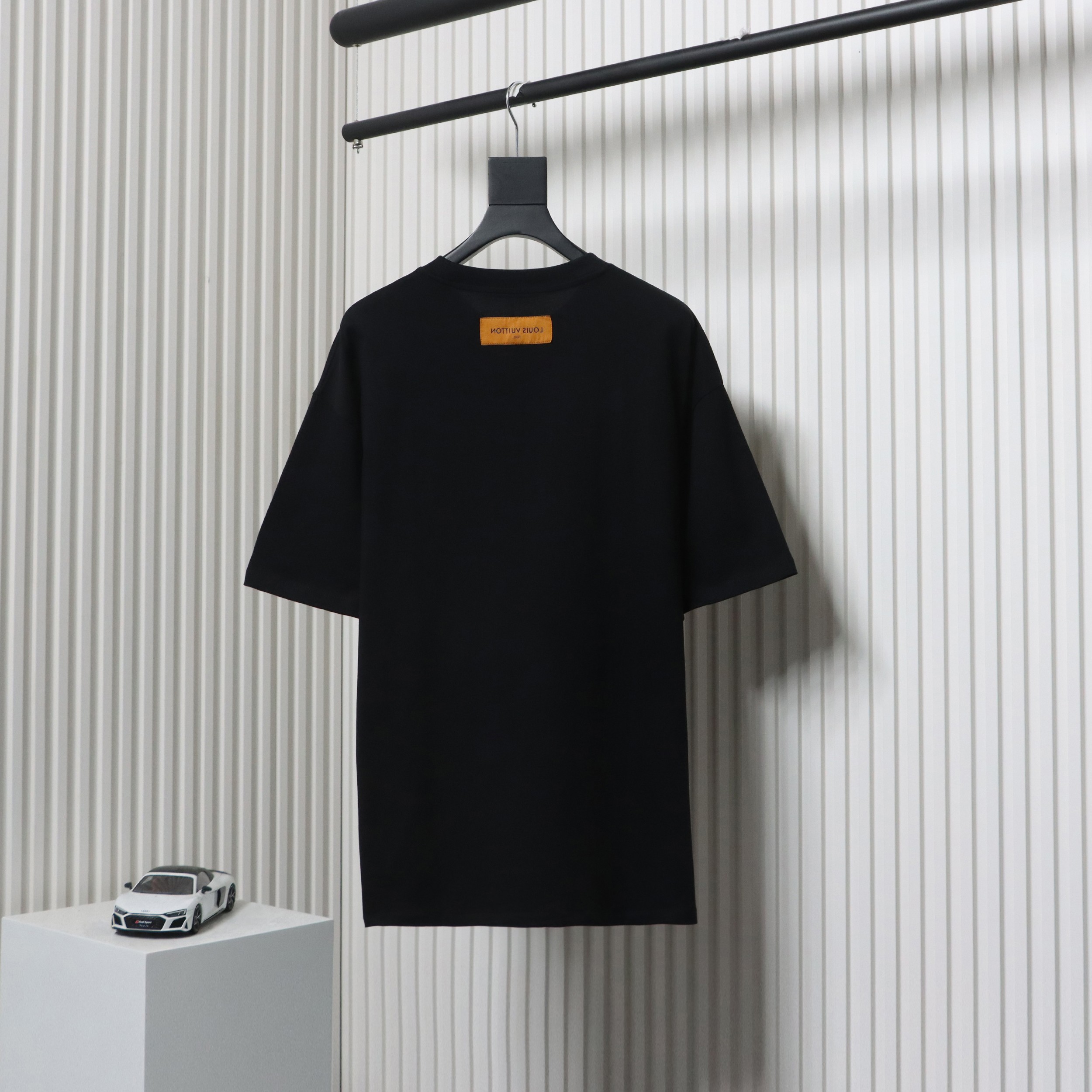 Louis Vuitton LV Checkerboard Color Short Sleeve T-Shirt black