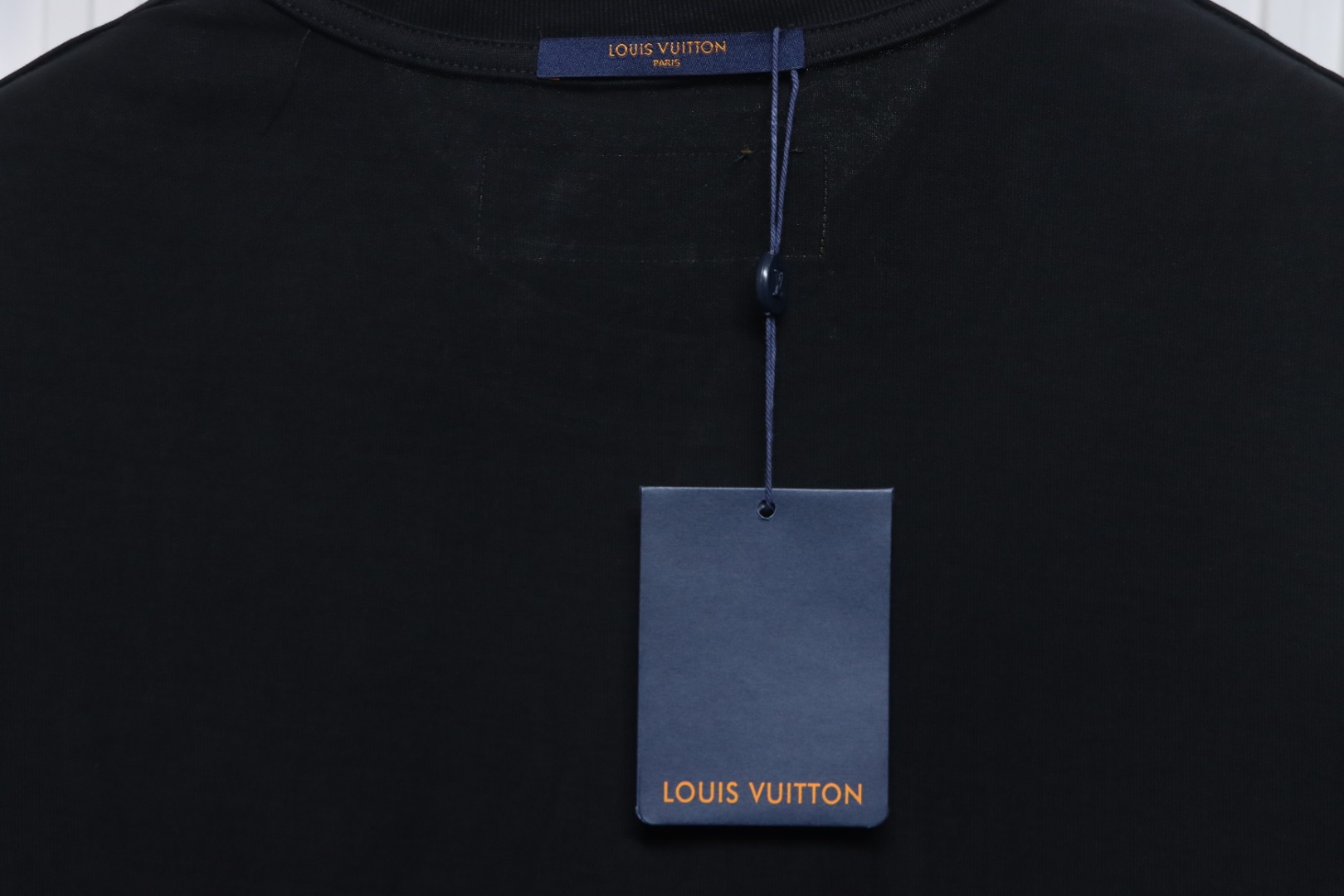 Louis Vuitton LV Embroidered Logo Short Sleeve T-Shirt black