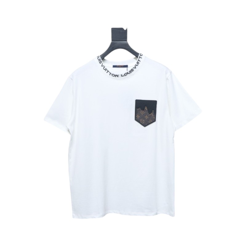 Louis Vuitton LV Embroidered Logo Short Sleeve T-Shirt White