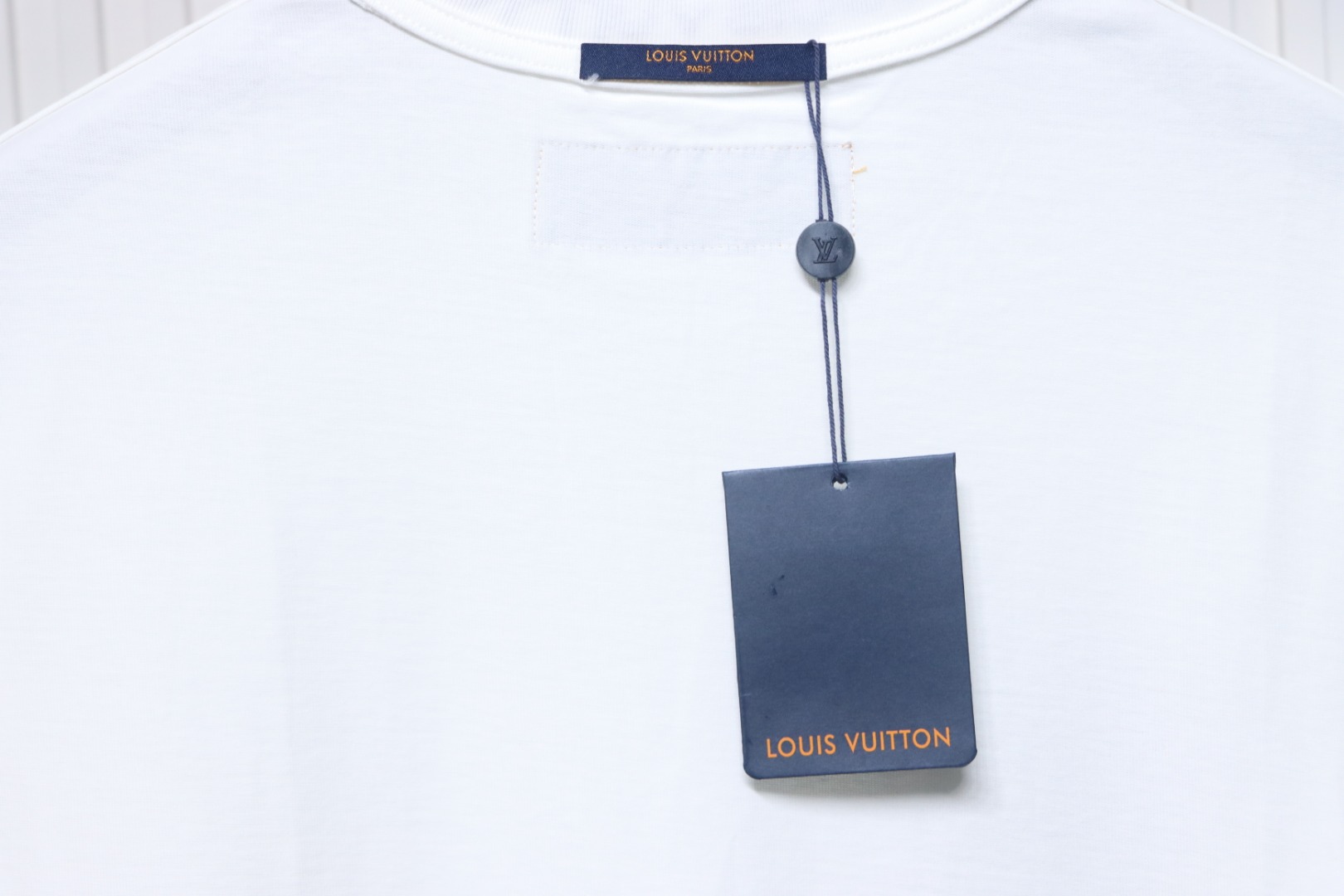 Louis Vuitton LV Embroidered Logo Short Sleeve T-Shirt White