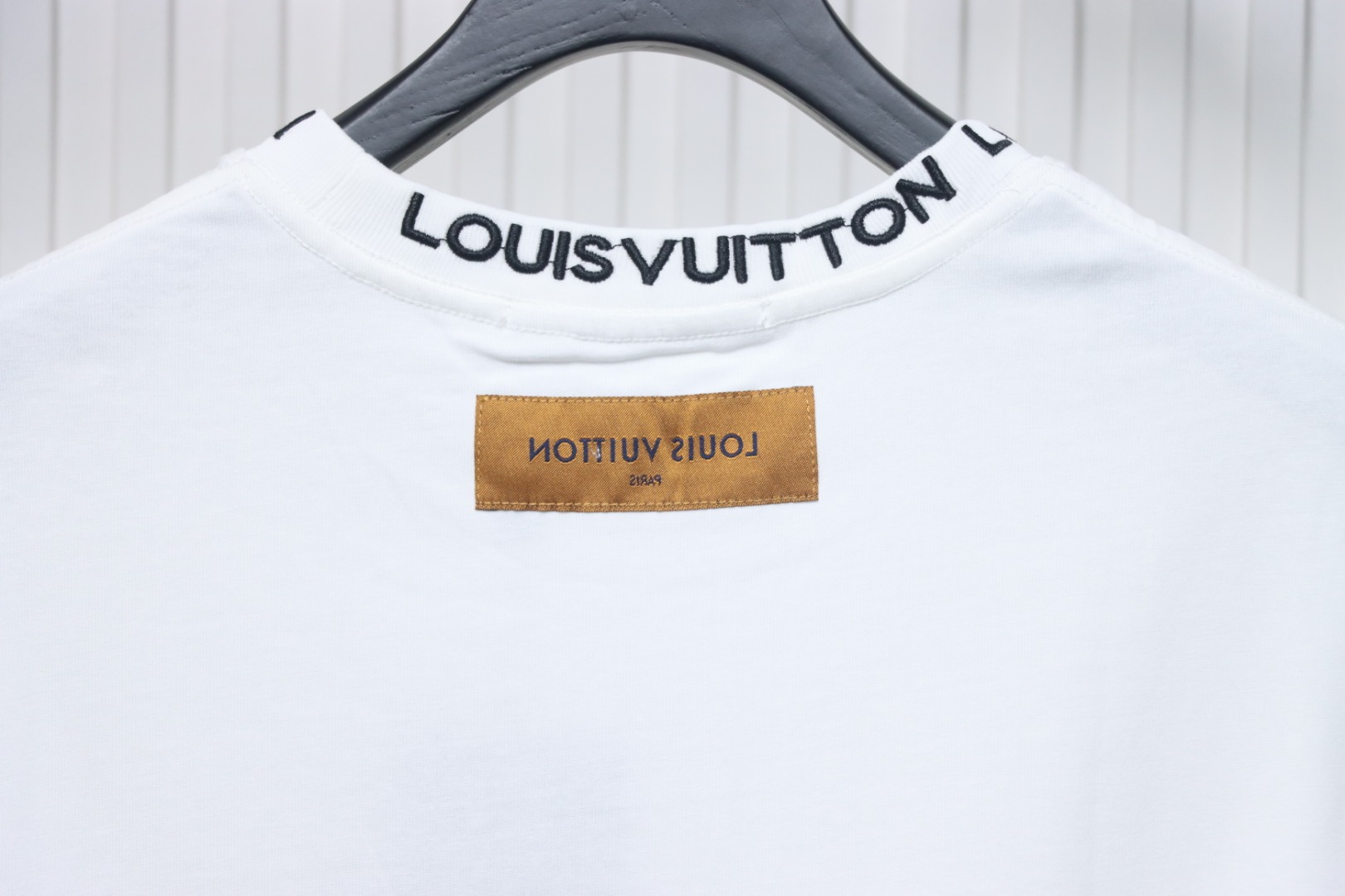Louis Vuitton LV Embroidered Logo Short Sleeve T-Shirt White