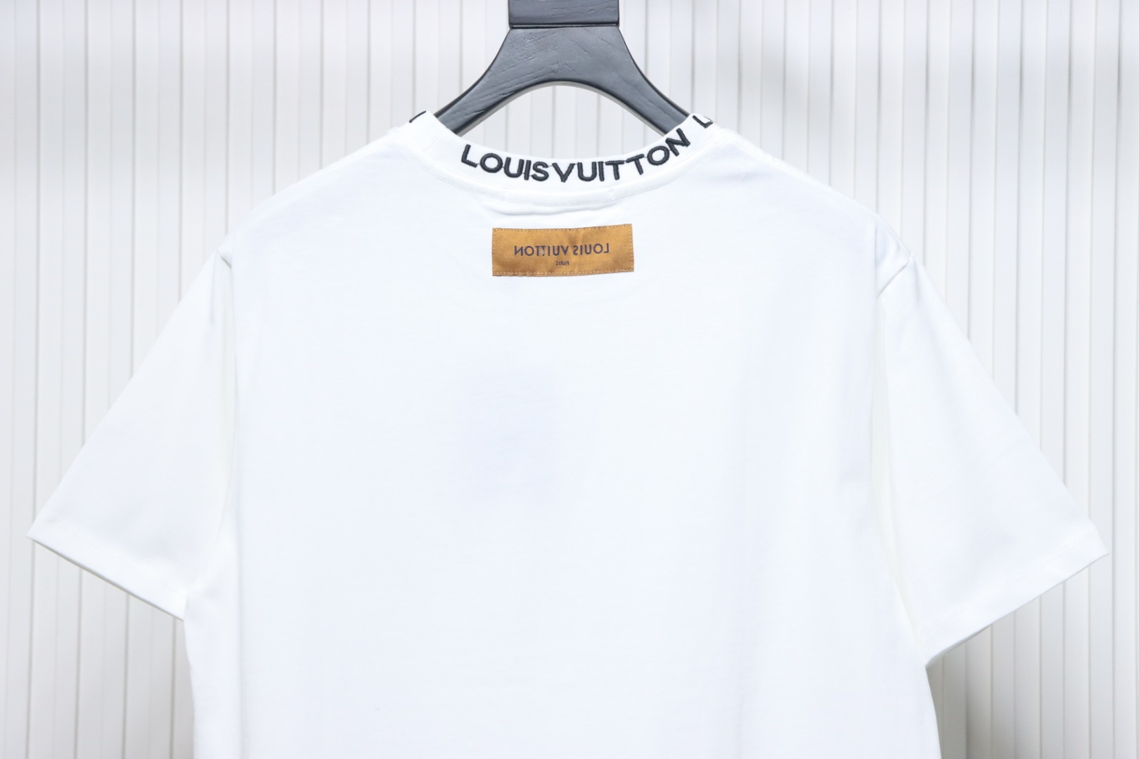 Louis Vuitton LV Embroidered Logo Short Sleeve T-Shirt White