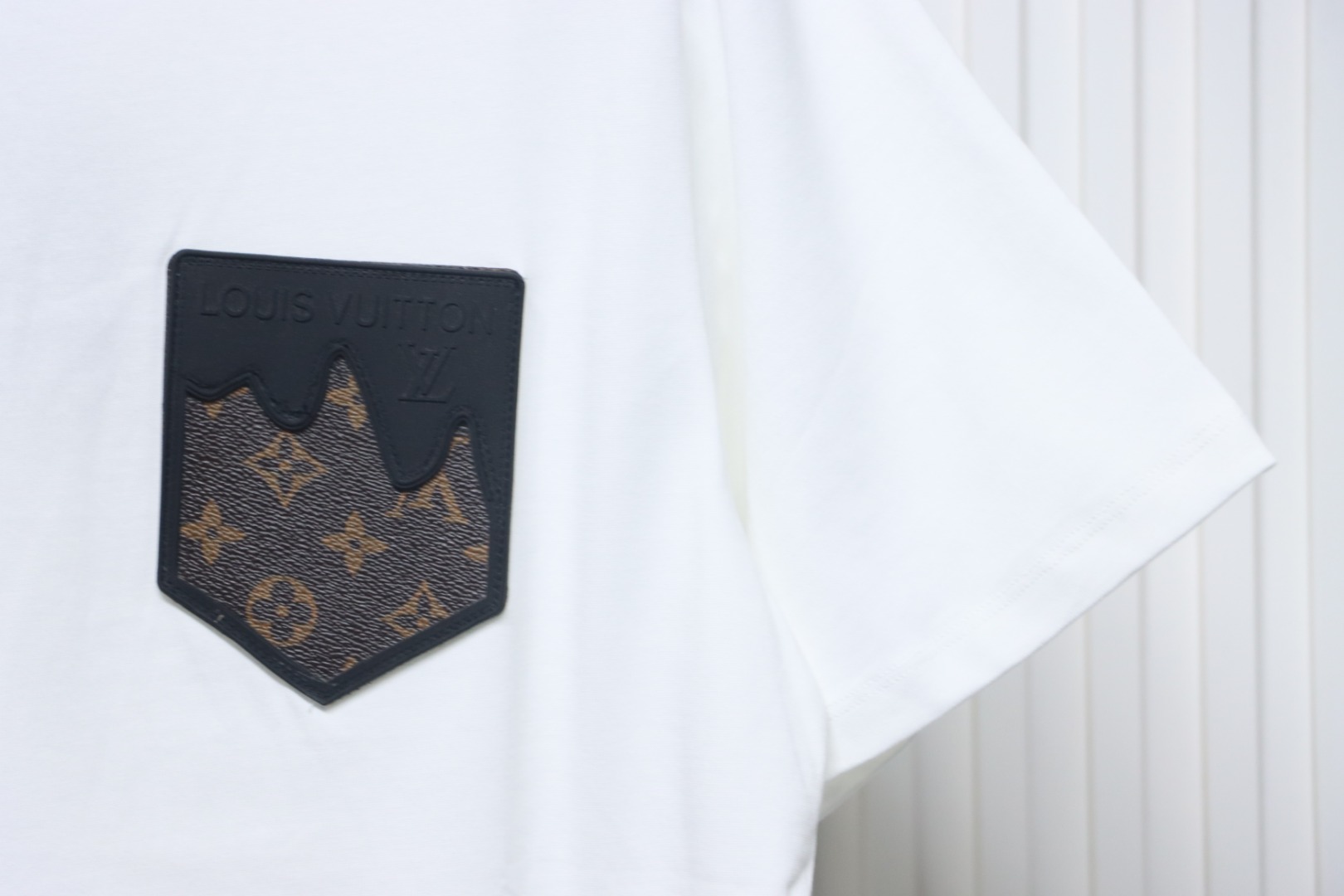 Louis Vuitton LV Embroidered Logo Short Sleeve T-Shirt White