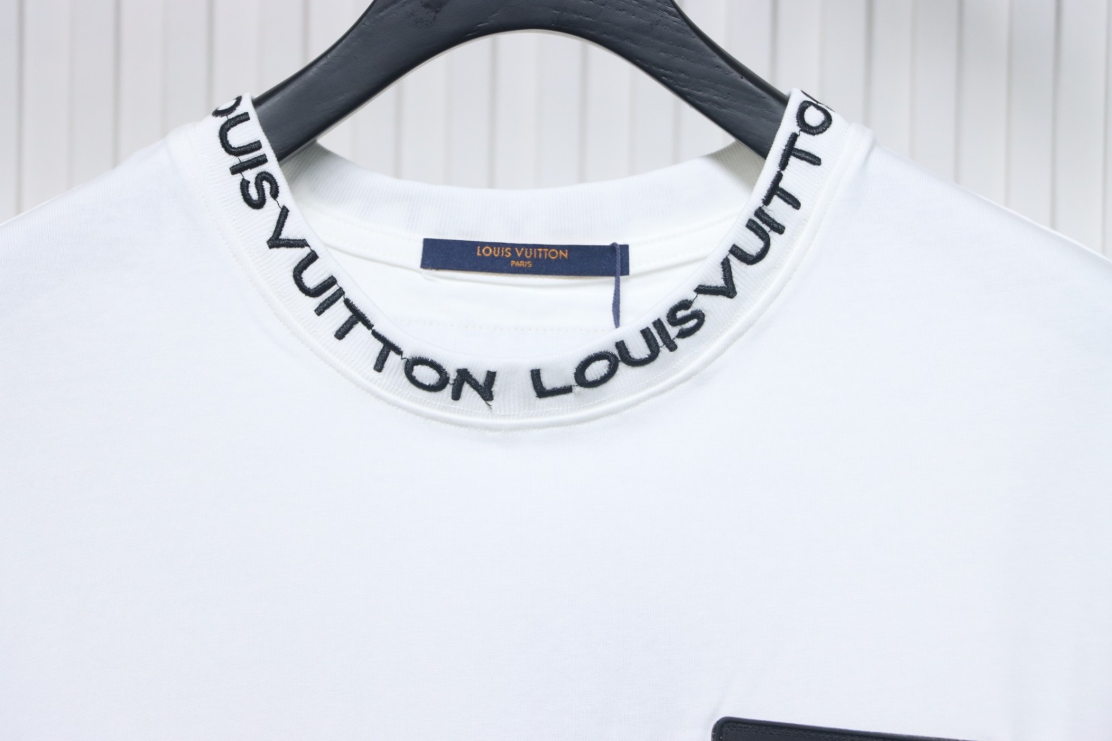 Louis Vuitton LV Embroidered Logo Short Sleeve T-Shirt White