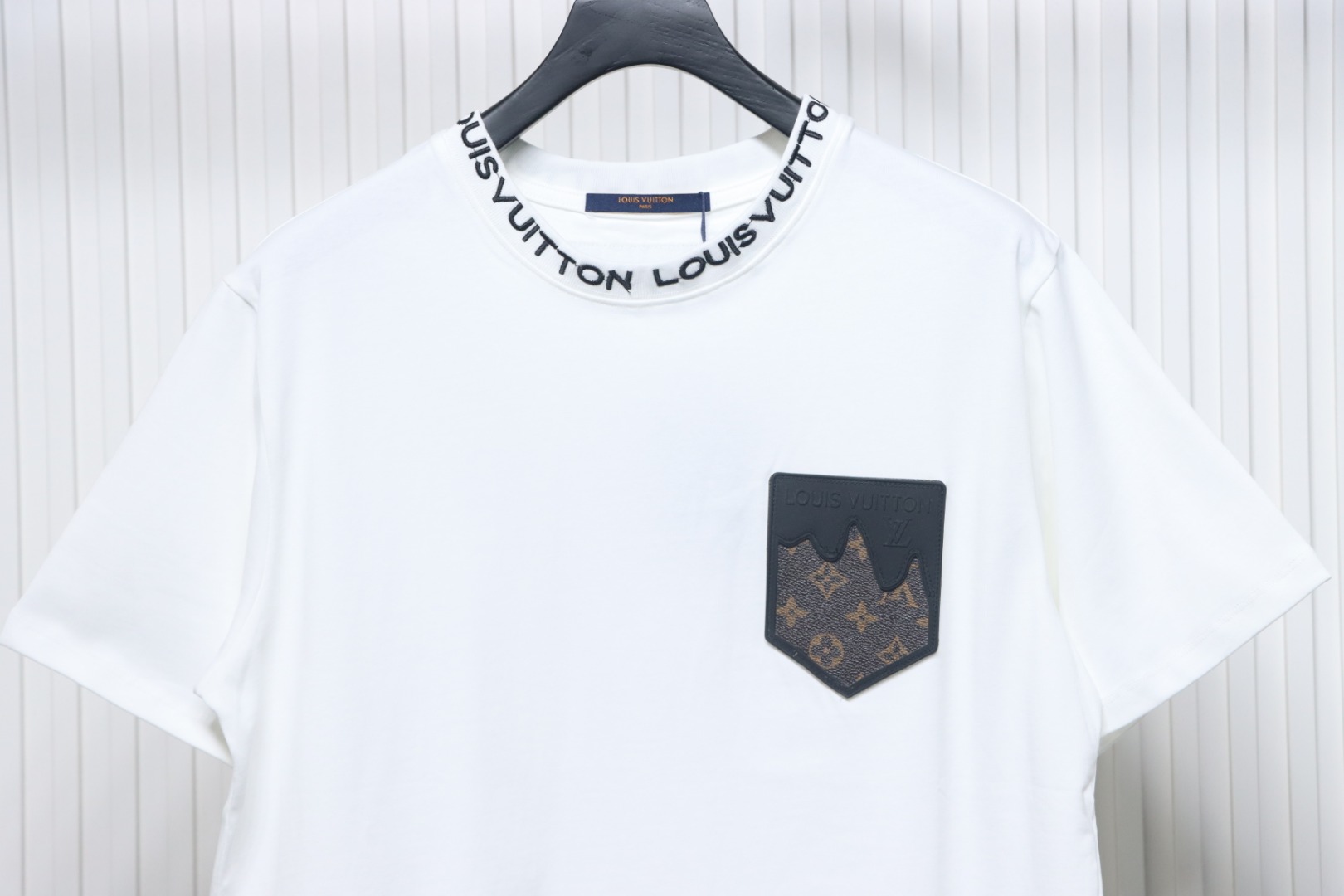 Louis Vuitton LV Embroidered Logo Short Sleeve T-Shirt White