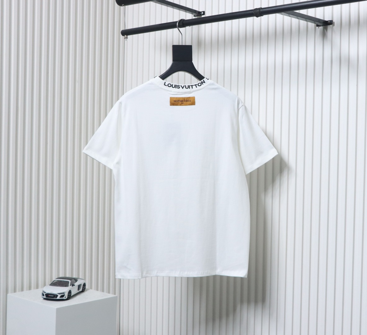 Louis Vuitton LV Embroidered Logo Short Sleeve T-Shirt White