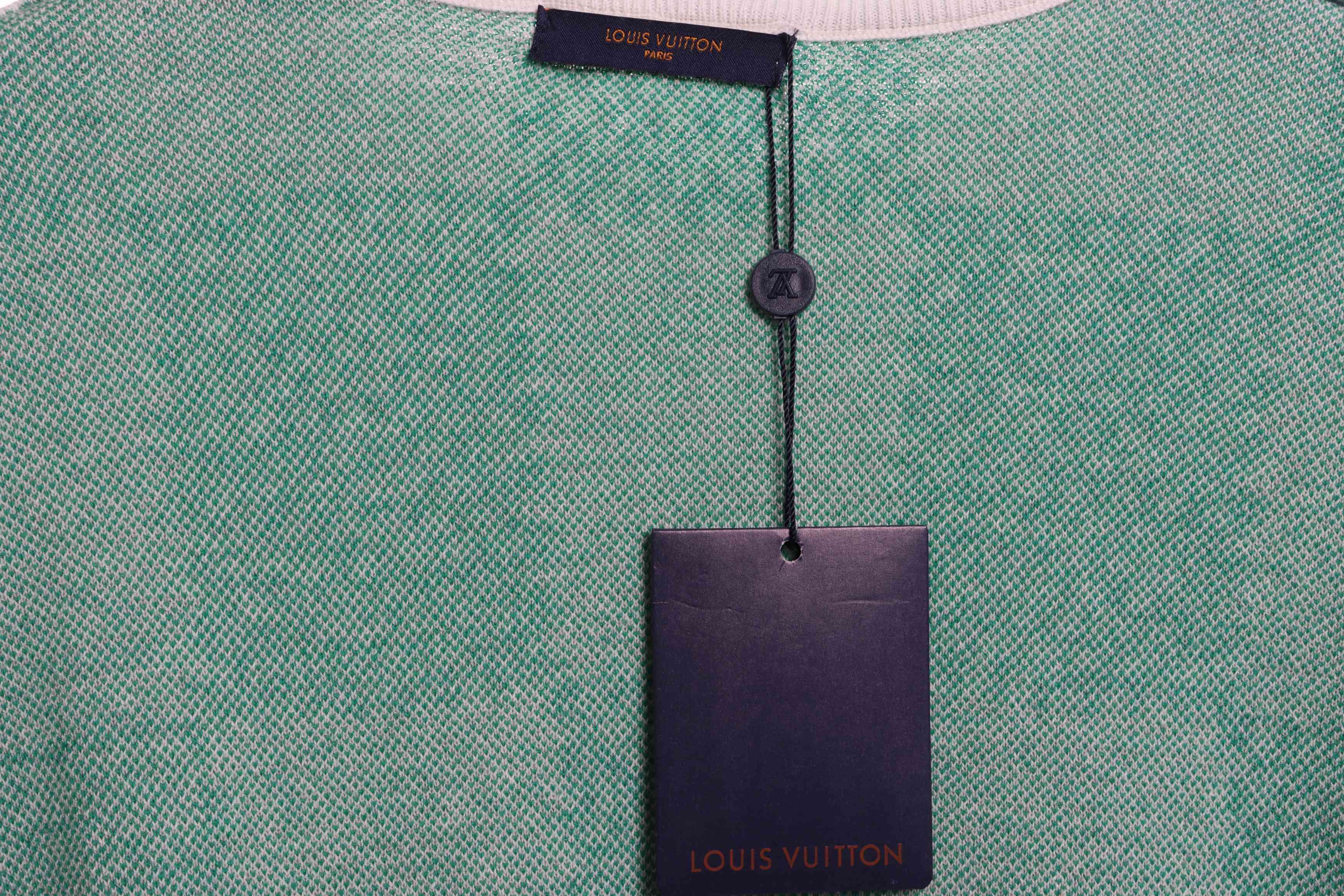 Louis Vuitton LV knitted checkerboard short sleeve