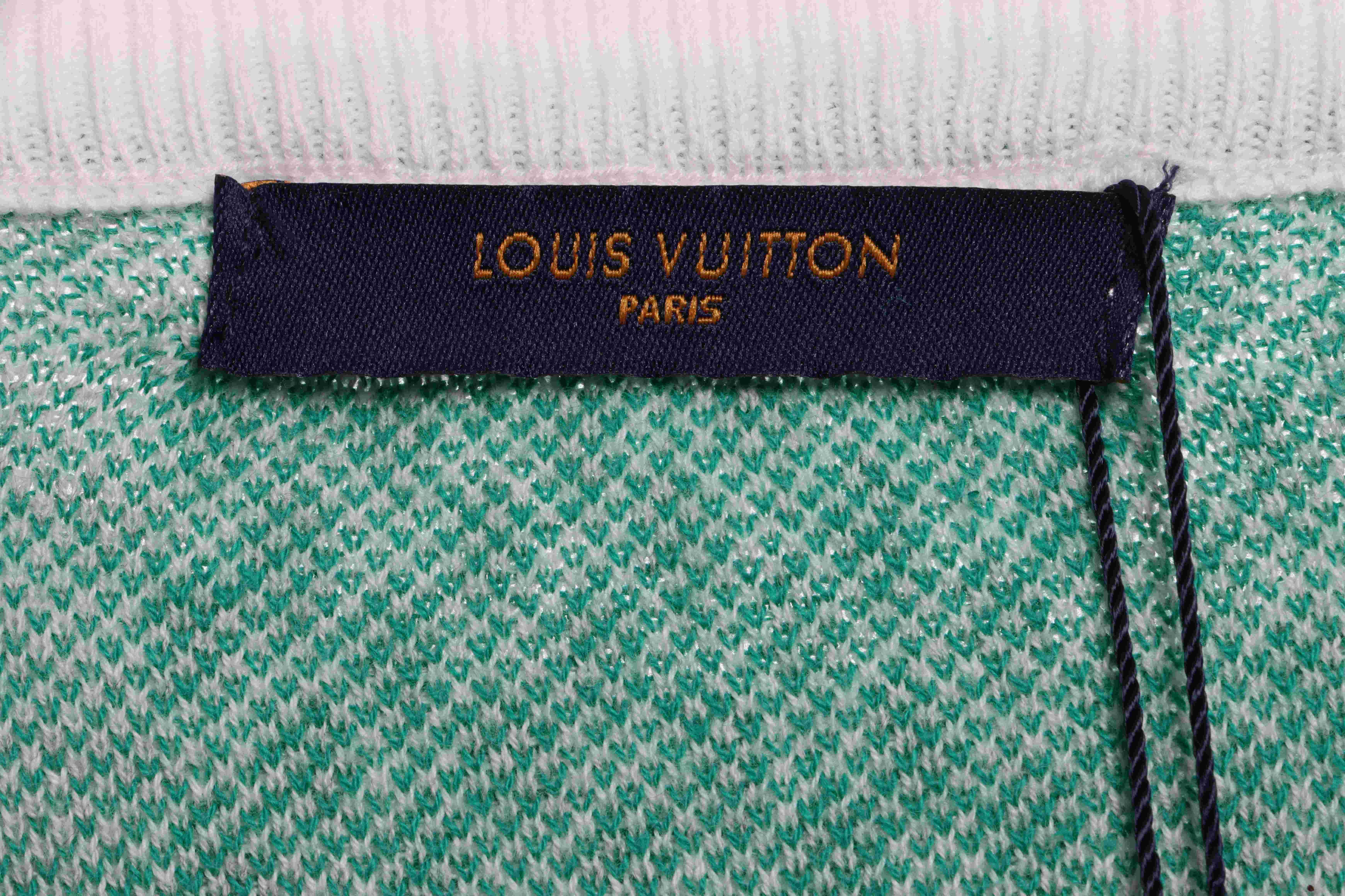 Louis Vuitton LV knitted checkerboard short sleeve