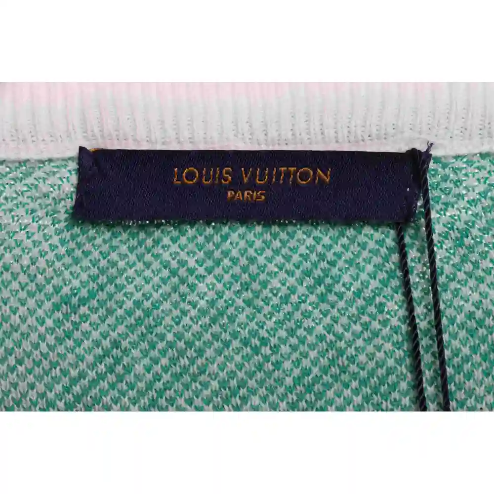 Louis Vuitton LV knitted checkerboard short sleeve