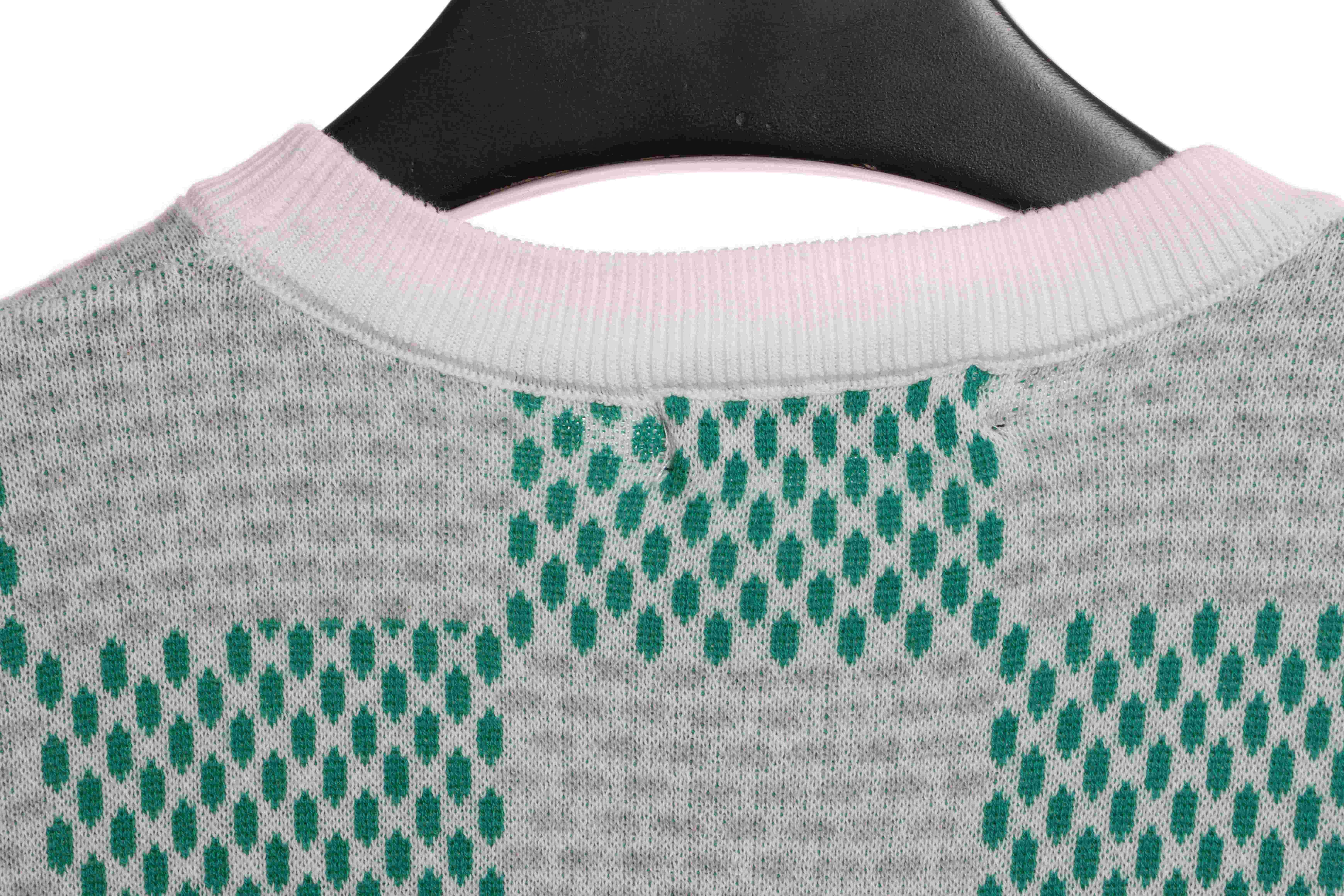 Louis Vuitton LV knitted checkerboard short sleeve