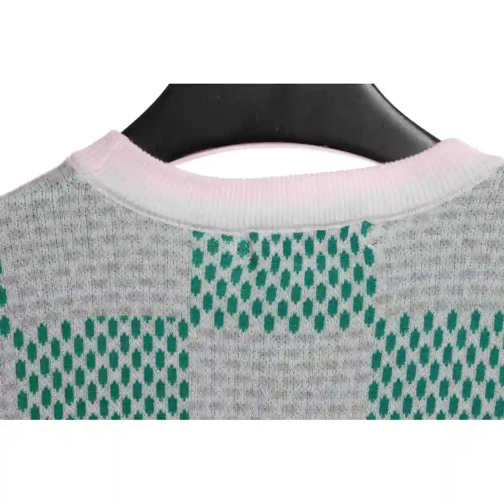 Louis Vuitton LV knitted checkerboard short sleeve