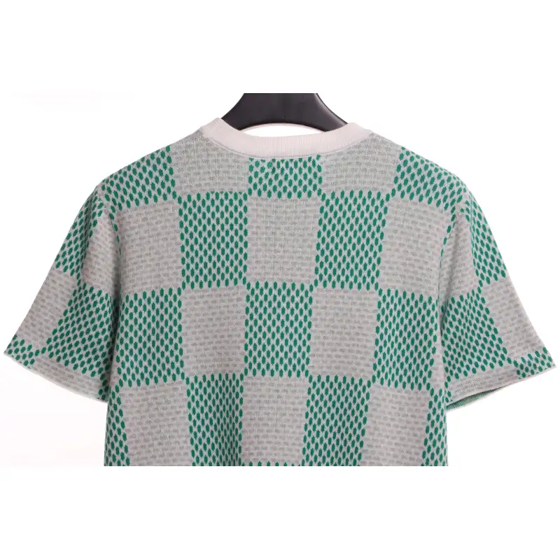 Louis Vuitton LV knitted checkerboard short sleeve