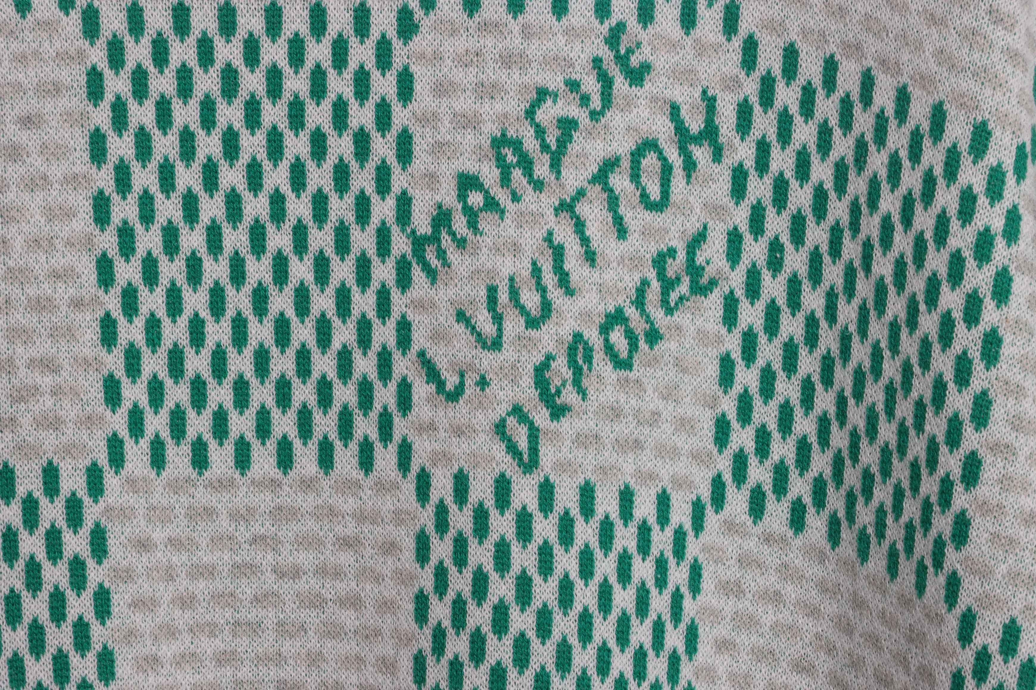 Louis Vuitton LV knitted checkerboard short sleeve