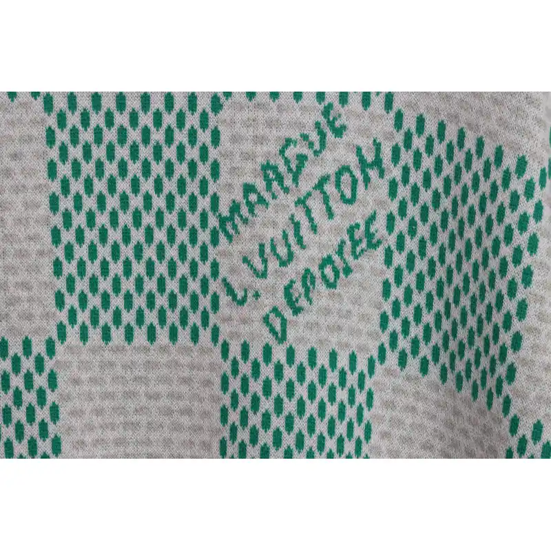 Louis Vuitton LV knitted checkerboard short sleeve