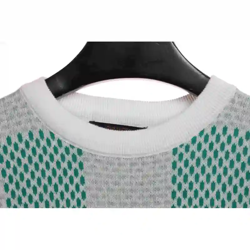 Louis Vuitton LV knitted checkerboard short sleeve