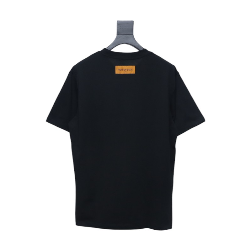Louis Vuitton LV Letter Print Short Sleeve T-Shirt black