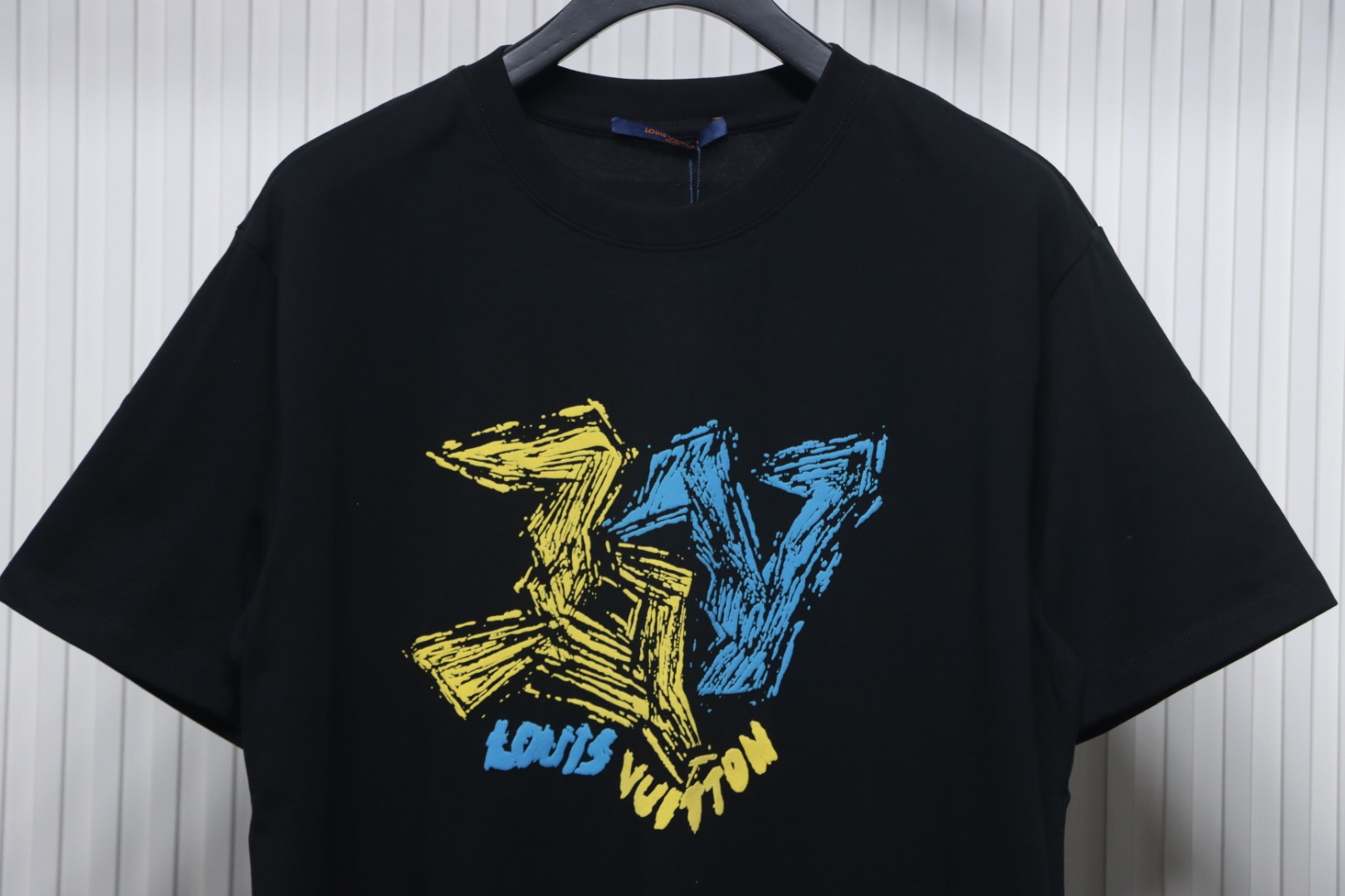 Louis Vuitton LV Letter Print Short Sleeve T-Shirt black