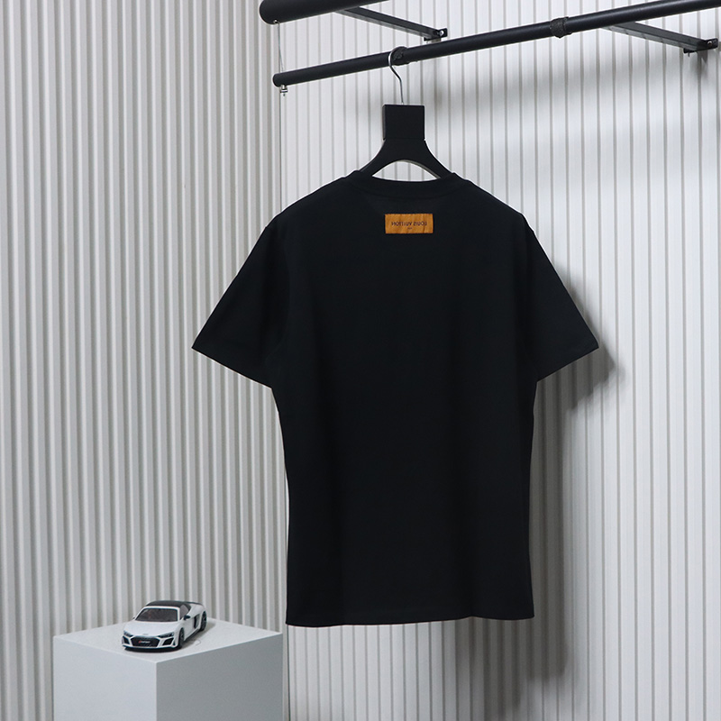 Louis Vuitton LV Letter Print Short Sleeve T-Shirt black