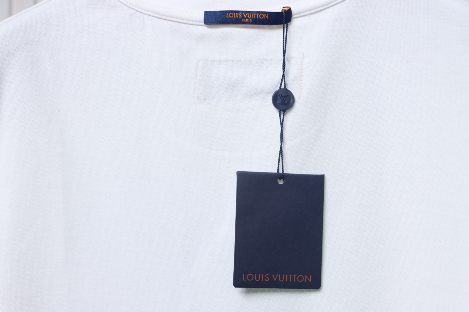 Louis Vuitton LV Letter Print Short Sleeve T-Shirt White