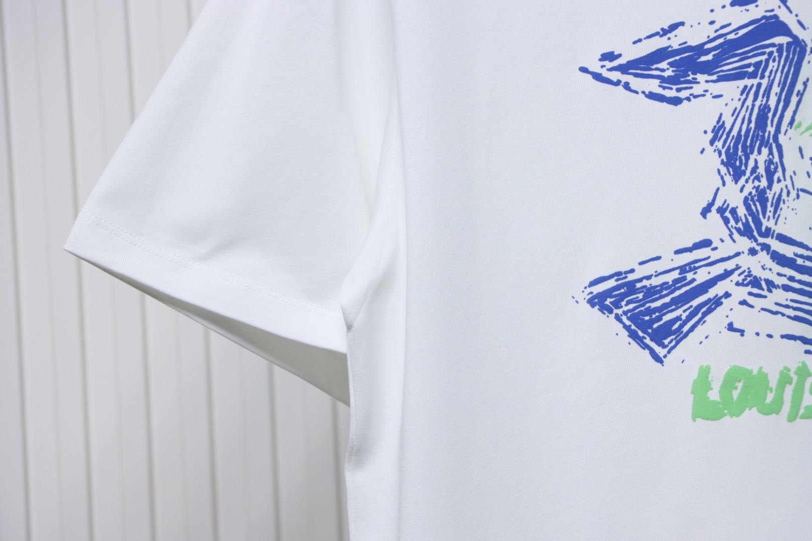 Louis Vuitton LV Letter Print Short Sleeve T-Shirt White