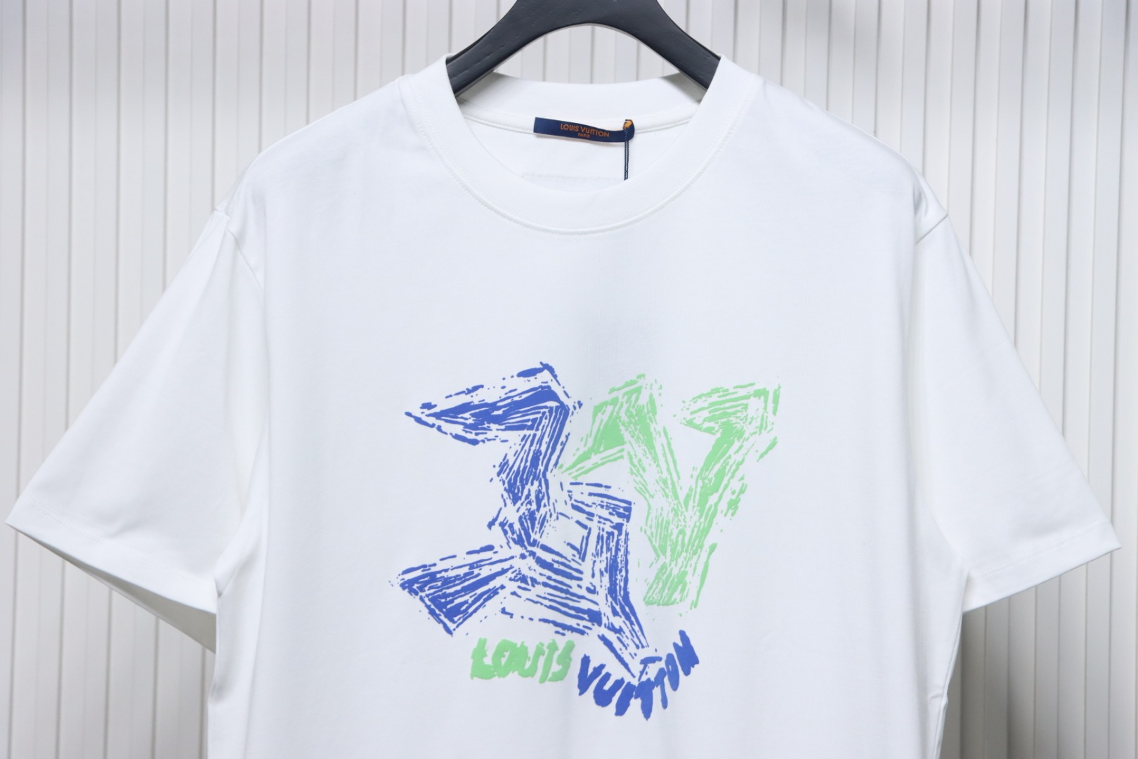 Louis Vuitton LV Letter Print Short Sleeve T-Shirt White