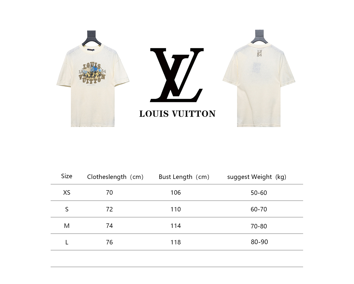 Louis Vuitton LV linen cotton cloud short-sleeved T-shirt