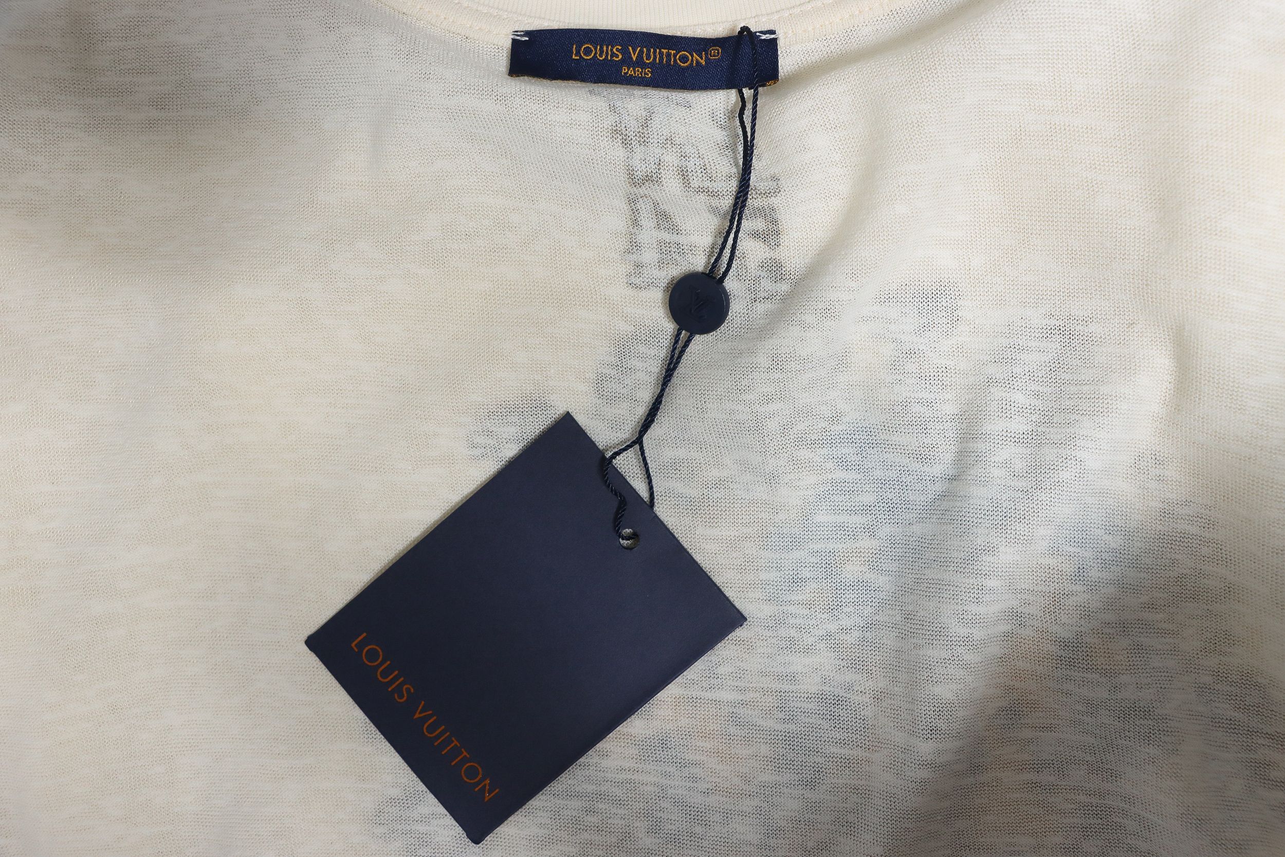 Louis Vuitton LV linen cotton cloud short-sleeved T-shirt