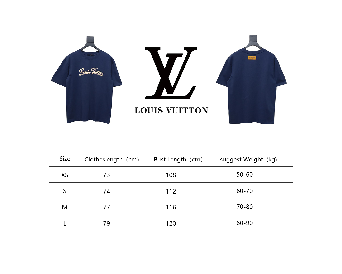 Louis Vuitton LV monogram signature short-sleeved T-shirt