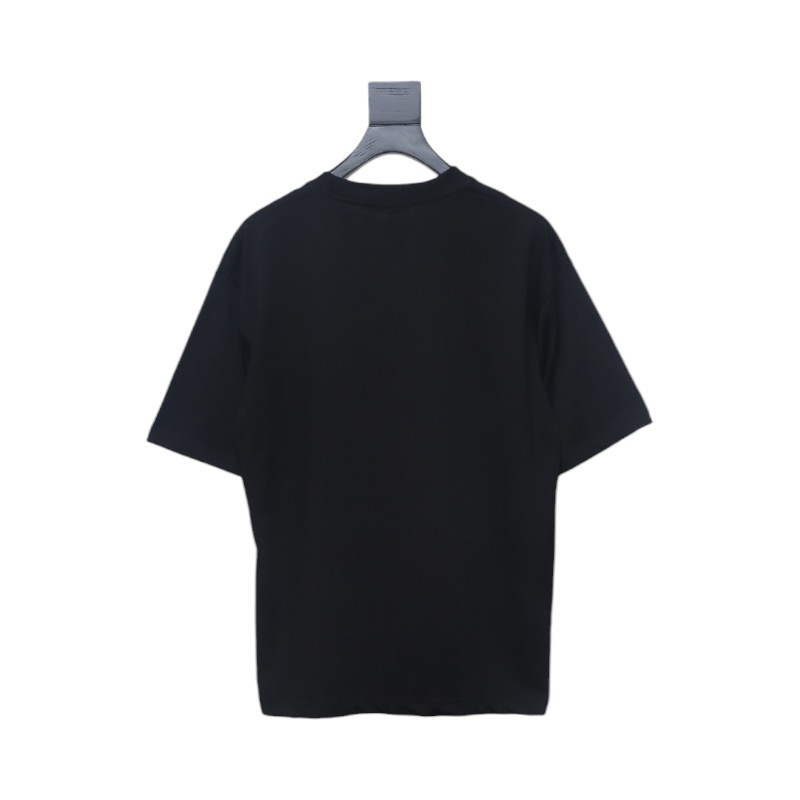 Louis Vuitton LV shadow letter short-sleeved T-shirt black