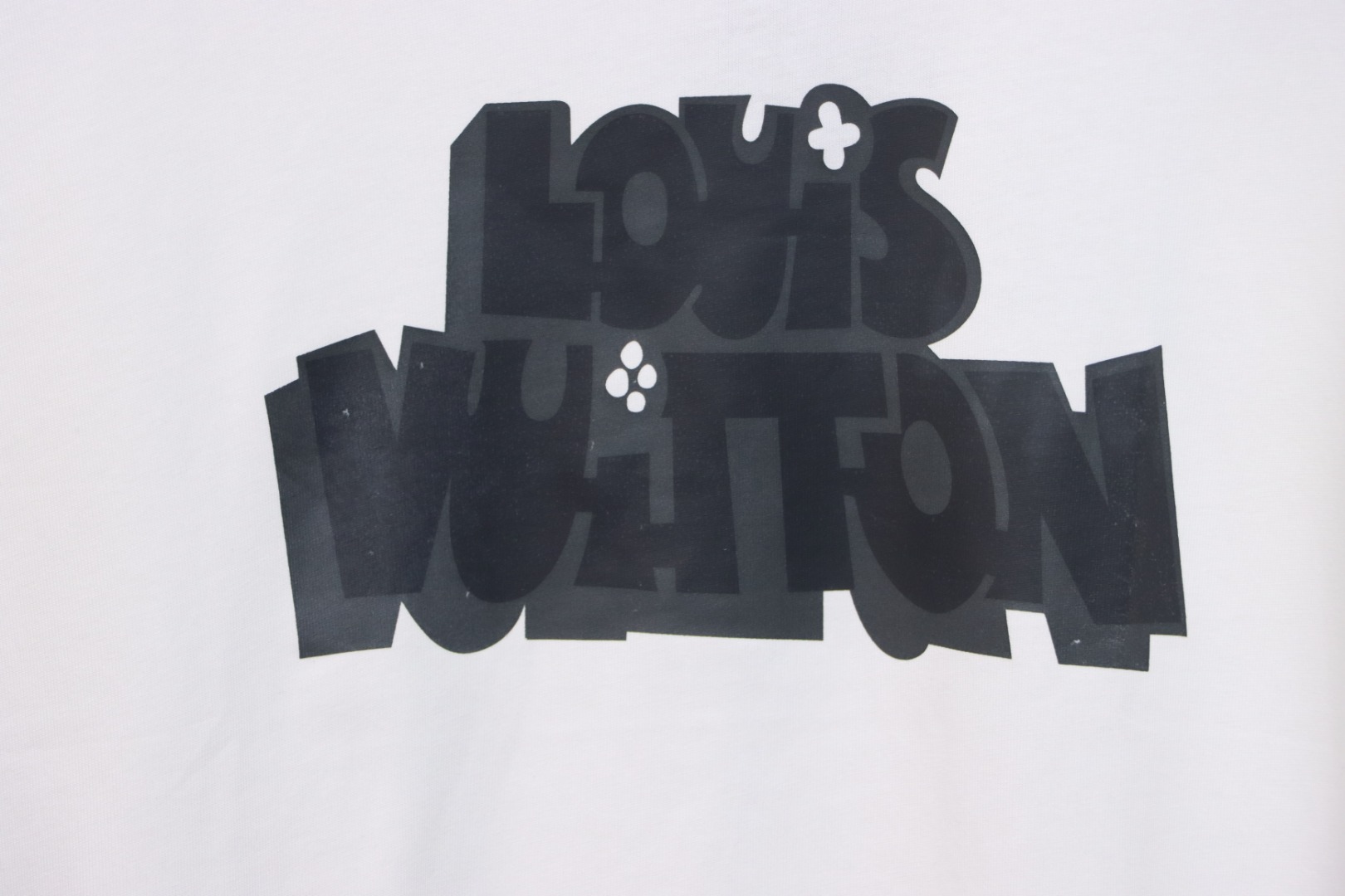Louis Vuitton LV shadow letter short-sleeved T-shirt White