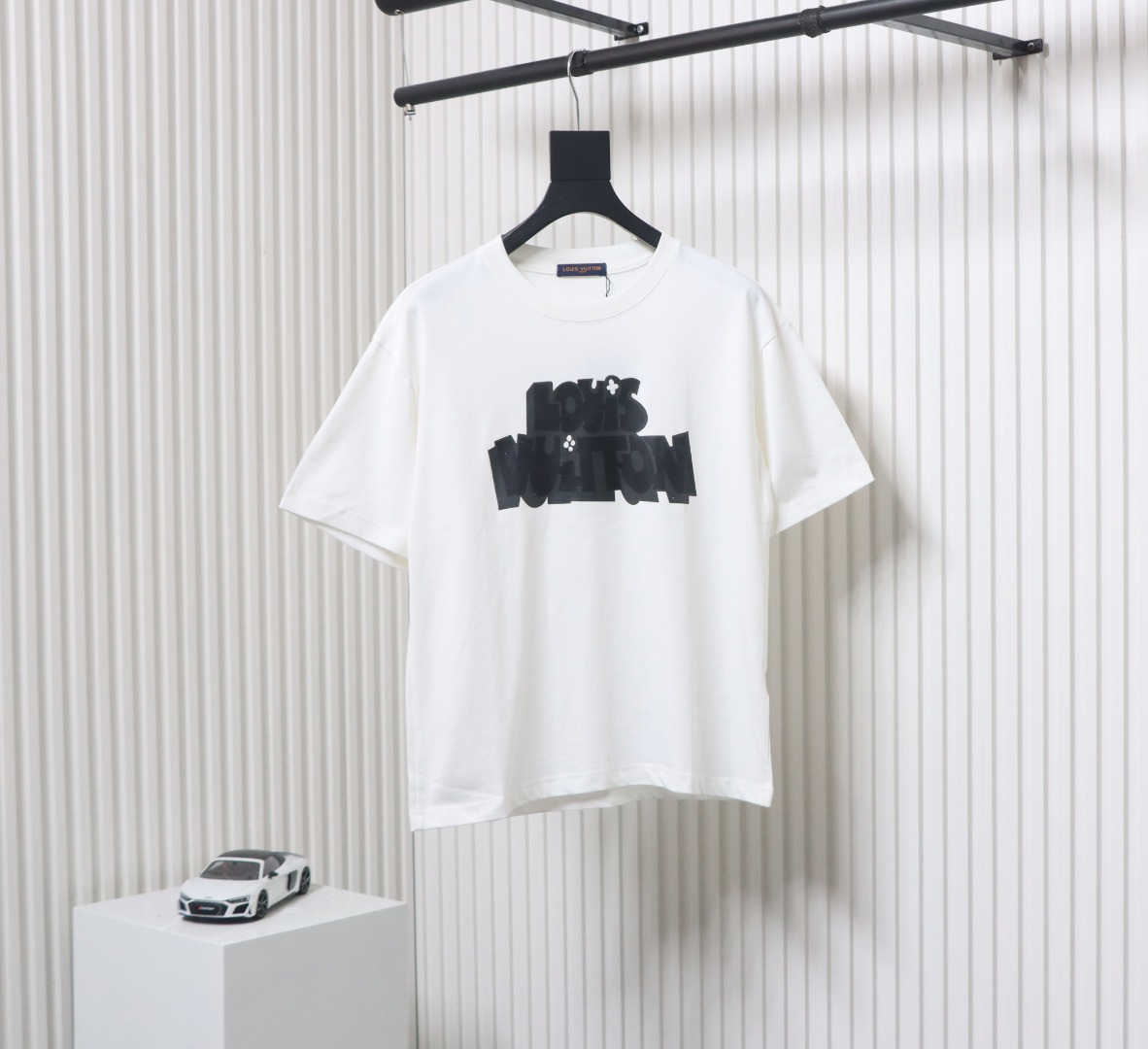 Louis Vuitton LV shadow letter short-sleeved T-shirt White