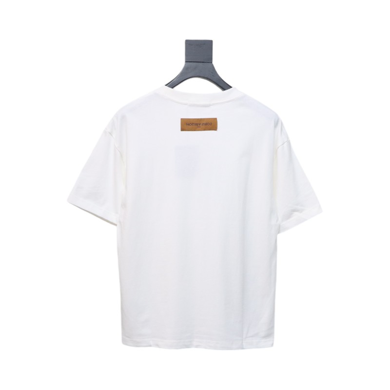 Louis Vuitton LV shadow letter short-sleeved T-shirt White