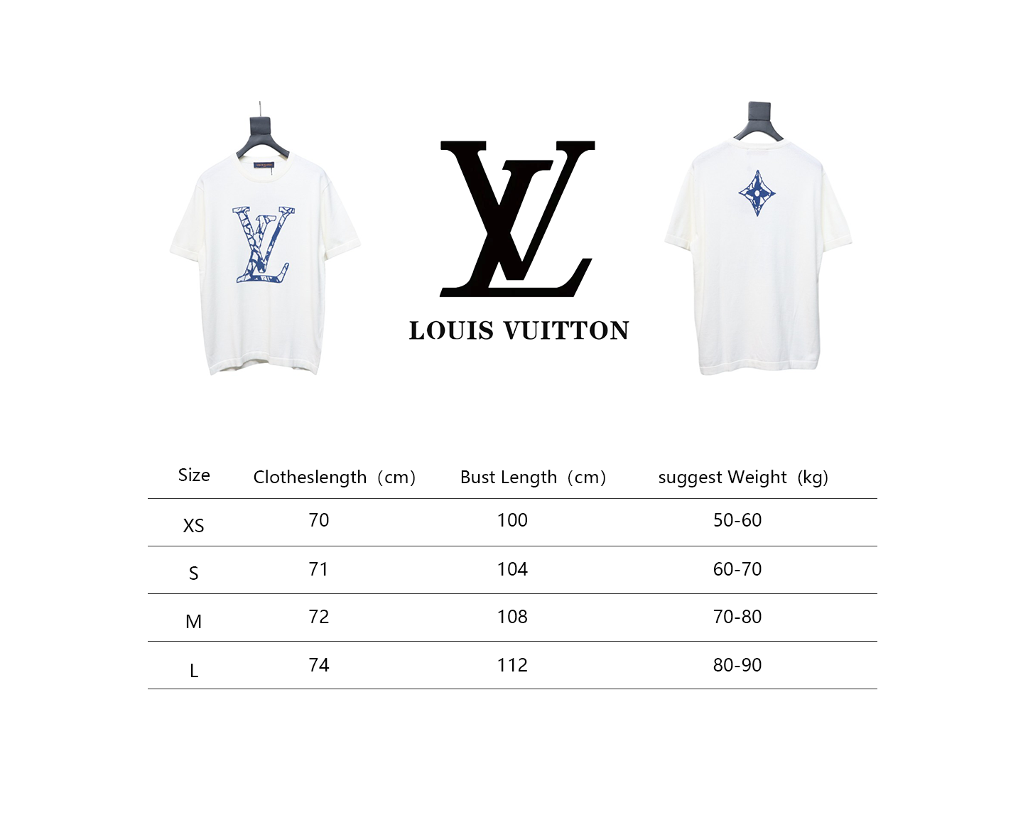 Louis Vuitton LV Ski Series Jacquard Logo Knitted Short Sleeve T-Shirt