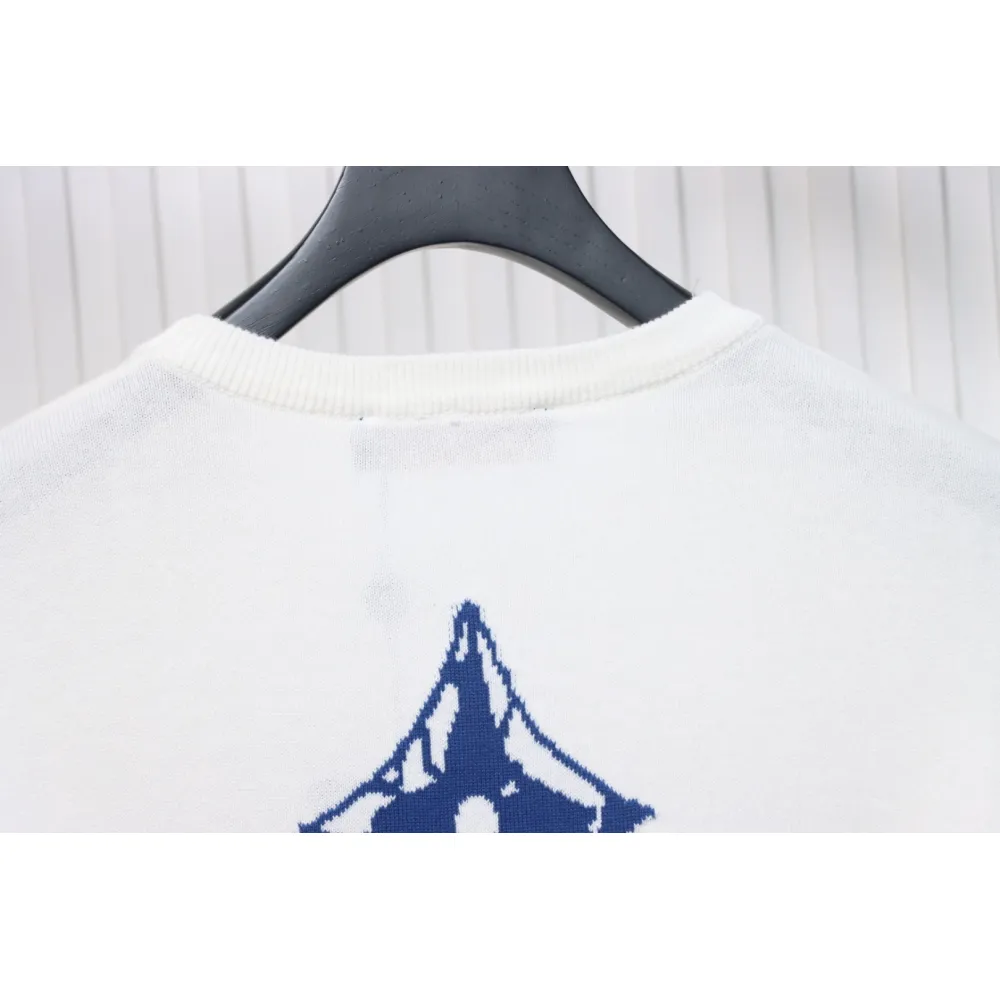 Louis Vuitton LV Ski Series Jacquard Logo Knitted Short Sleeve T-Shirt
