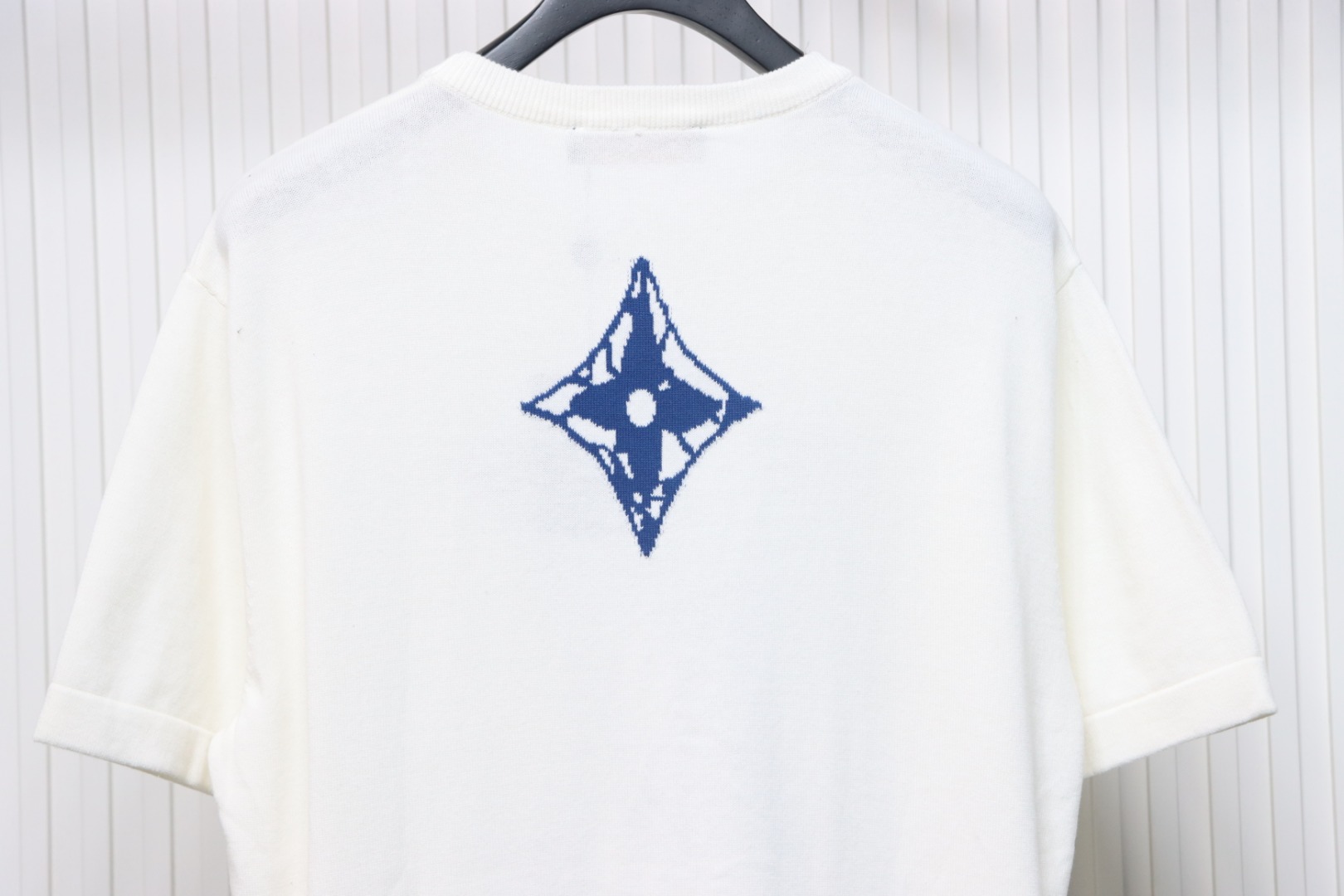 Louis Vuitton LV Ski Series Jacquard Logo Knitted Short Sleeve T-Shirt