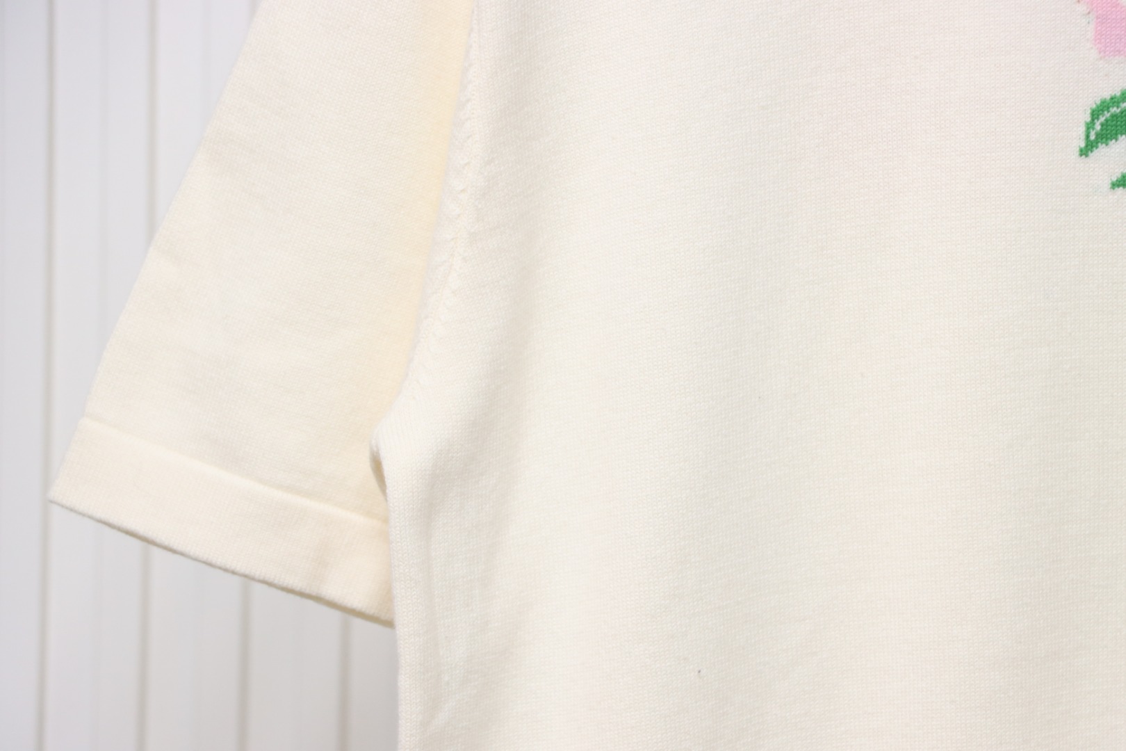 Louis Vuitton LV Tyler co-branded floral jacquard knitted short-sleeved T-shirt