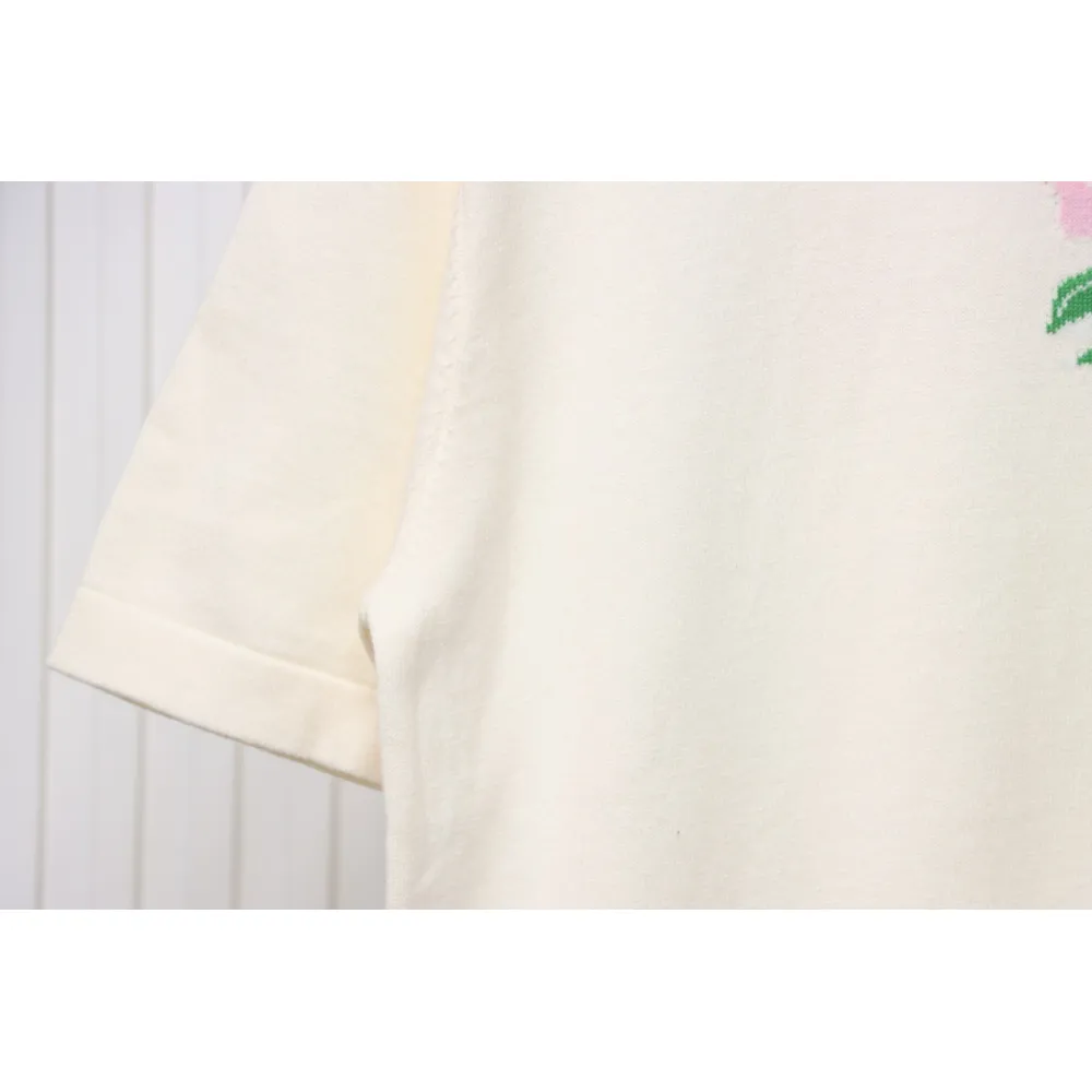 Louis Vuitton LV Tyler co-branded floral jacquard knitted short-sleeved T-shirt