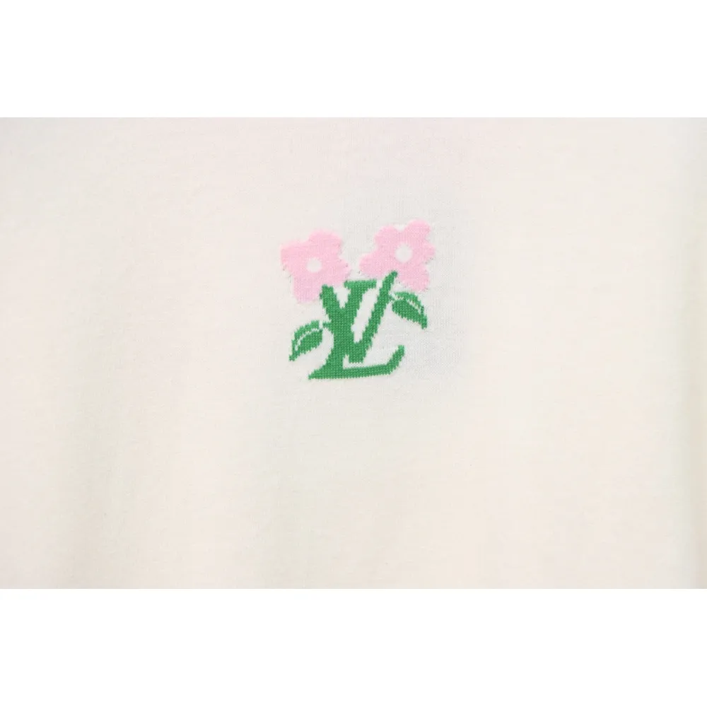Louis Vuitton LV Tyler co-branded floral jacquard knitted short-sleeved T-shirt
