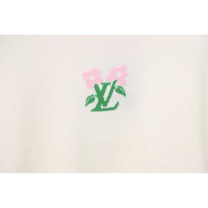 Louis Vuitton LV Tyler co-branded floral jacquard knitted short-sleeved T-shirt
