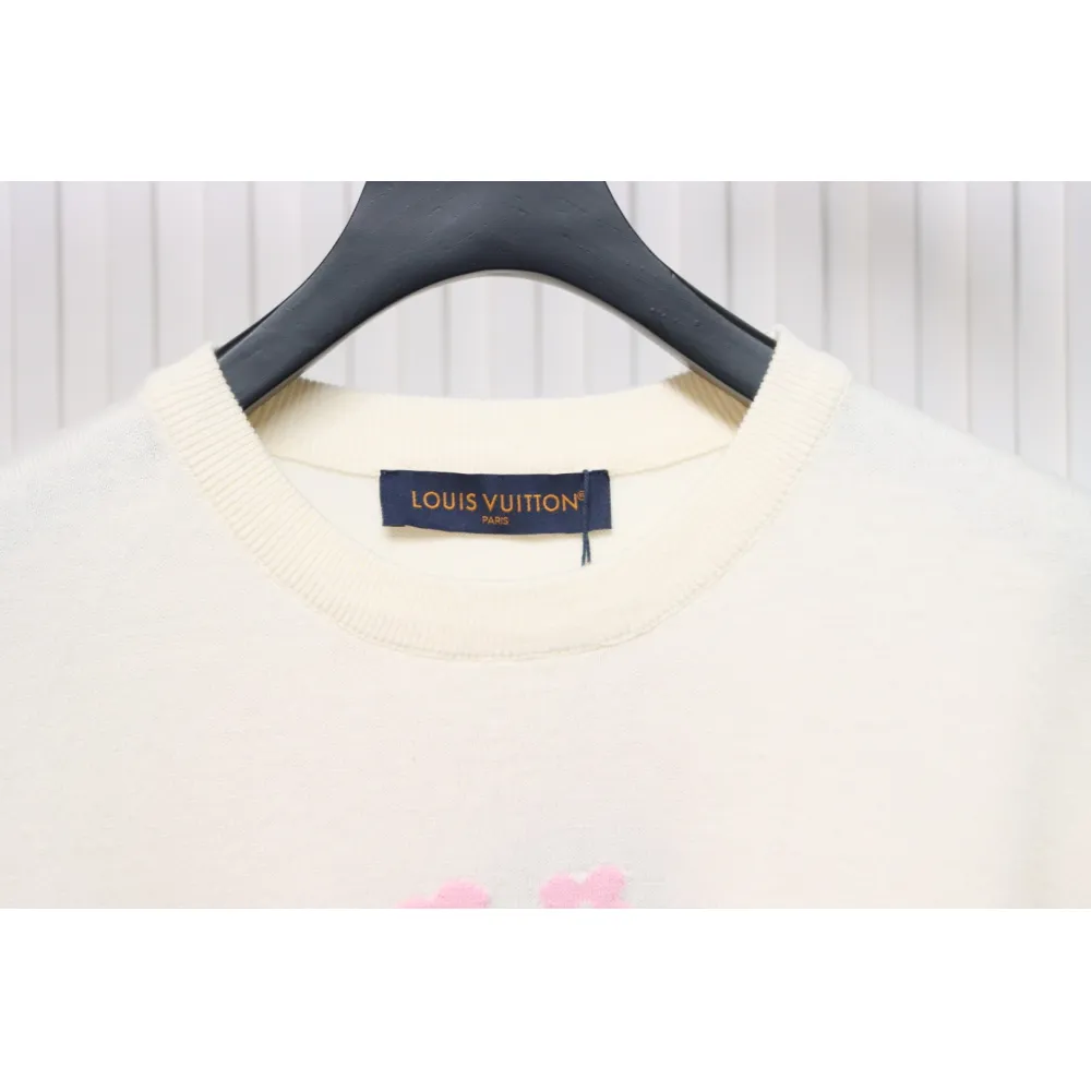 Louis Vuitton LV Tyler co-branded floral jacquard knitted short-sleeved T-shirt