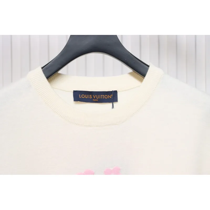 Louis Vuitton LV Tyler co-branded floral jacquard knitted short-sleeved T-shirt