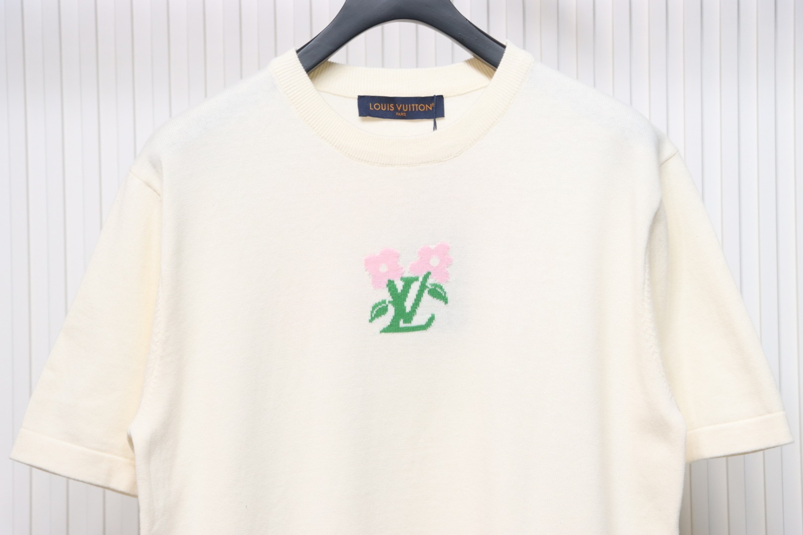 Louis Vuitton LV Tyler co-branded floral jacquard knitted short-sleeved T-shirt