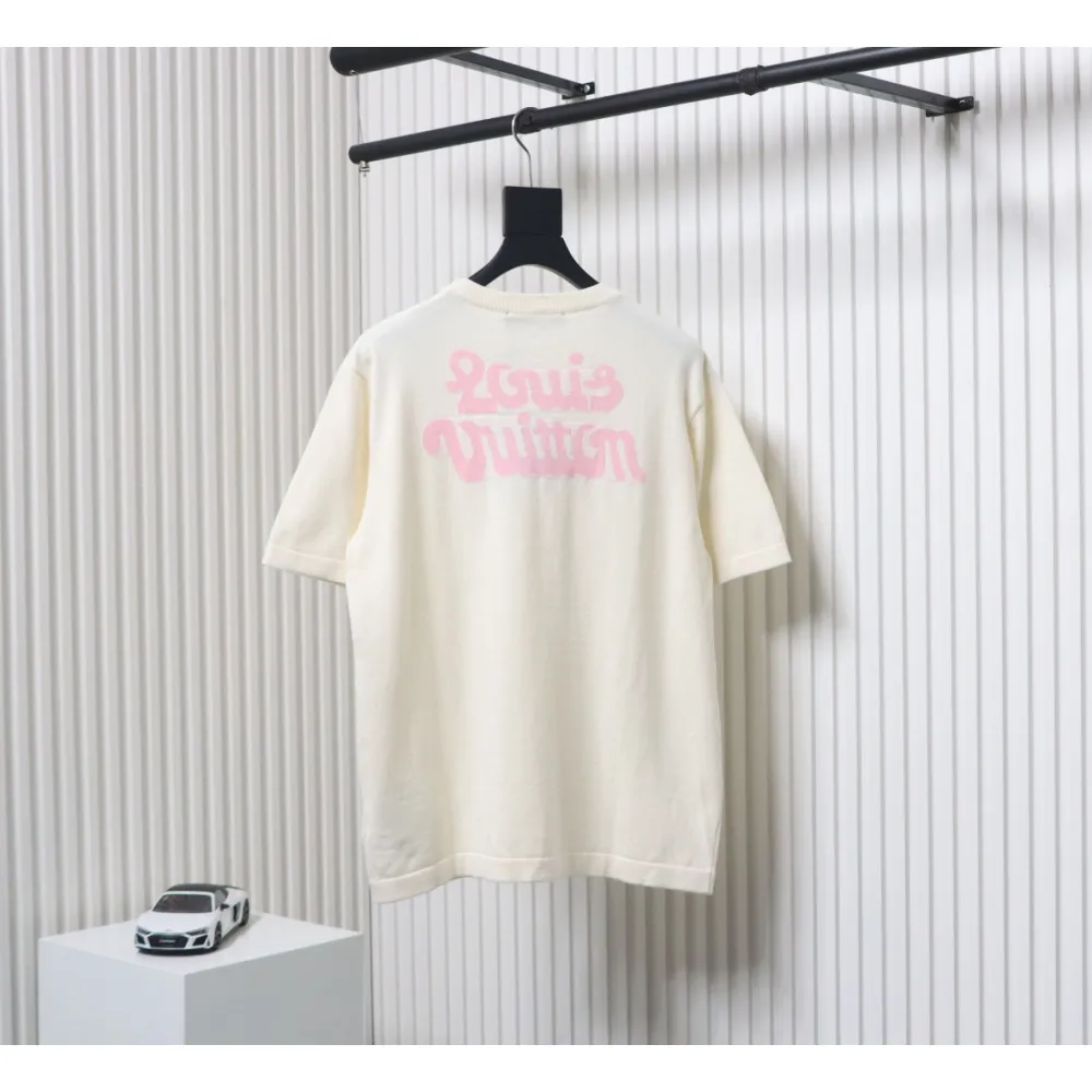 Louis Vuitton LV Tyler co-branded floral jacquard knitted short-sleeved T-shirt