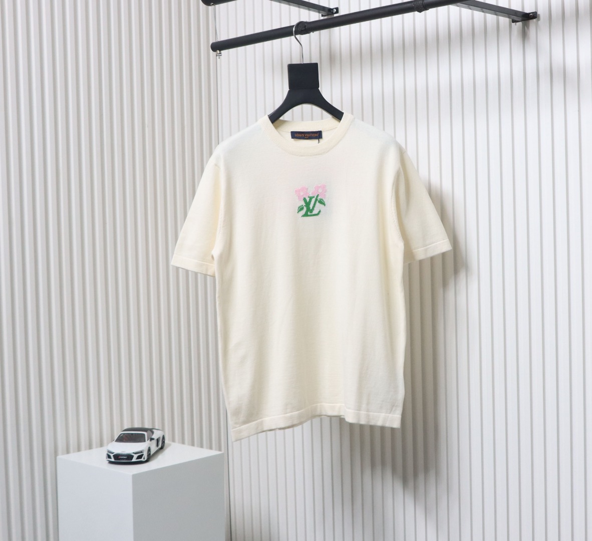 Louis Vuitton LV Tyler co-branded floral jacquard knitted short-sleeved T-shirt