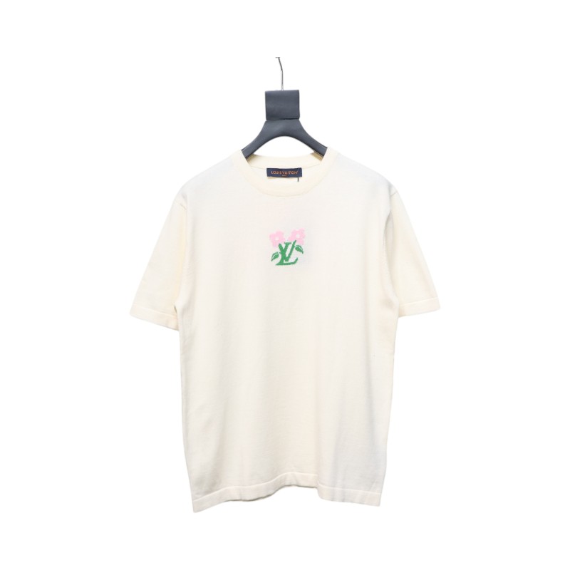 Louis Vuitton LV Tyler co-branded floral jacquard knitted short-sleeved T-shirt
